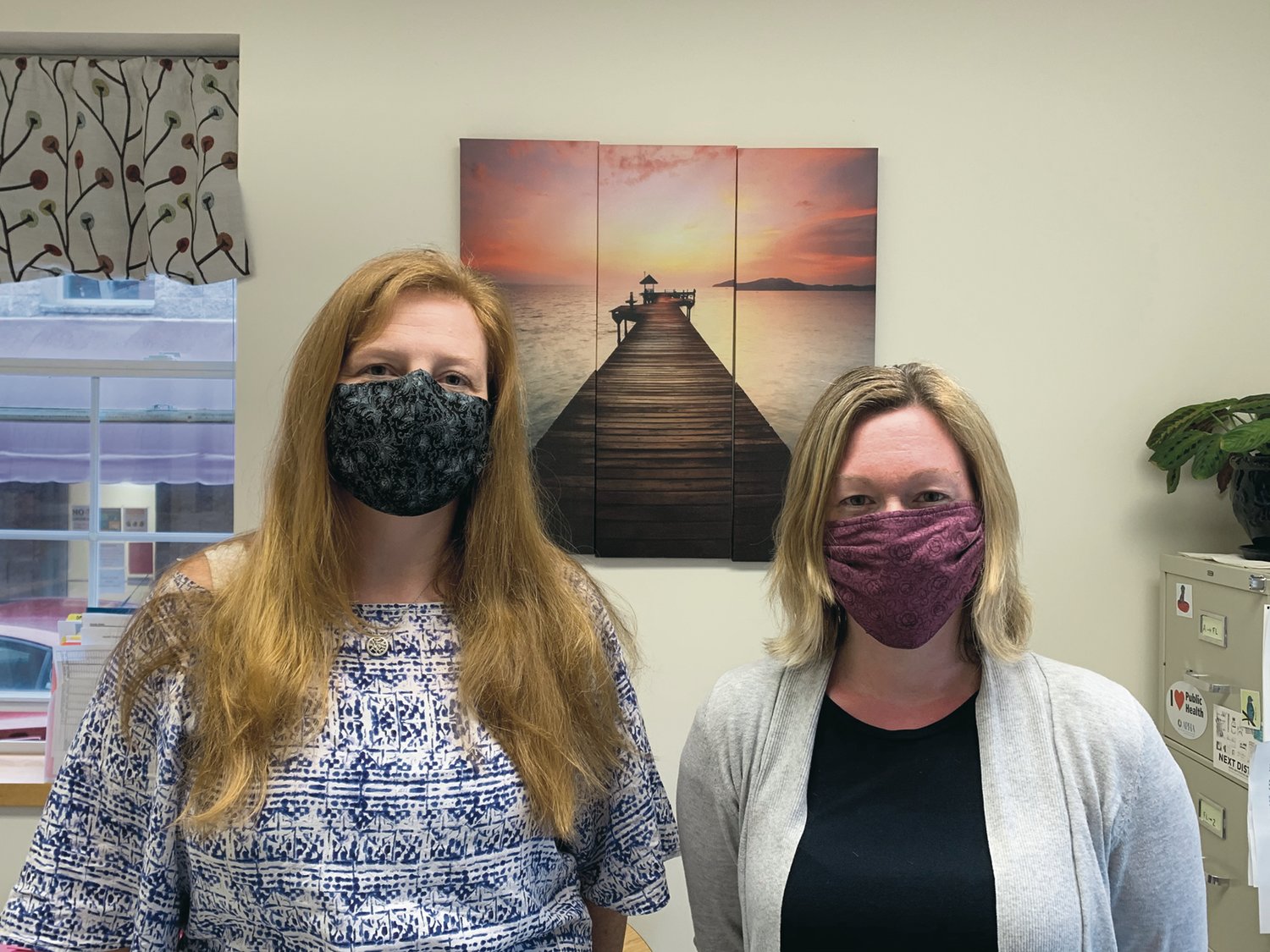 Heather Warner (left) and Mandy Walsh (right) are coordinating Delaware County’s response to the COVID-19 pandemic.