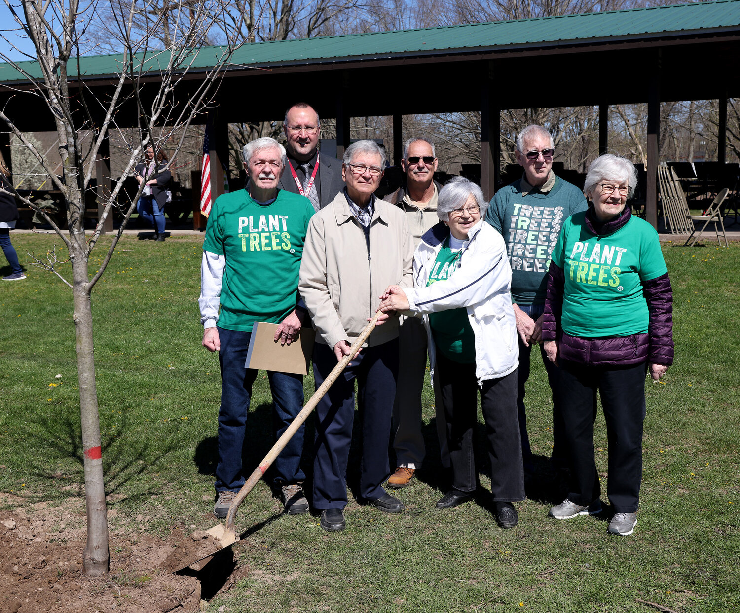 Sidney Shade Tree Commission members, Friday, April 26 at Keith Clark Park.